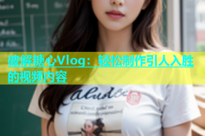 破解糖心Vlog：轻松制作引人入胜的视频内容