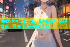 糖心vlog口罩女王：时尚防护，美妆分享，社交互动一站式平台