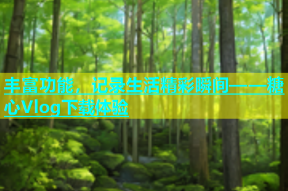 丰富功能，记录生活精彩瞬间——糖心Vlog下载体验