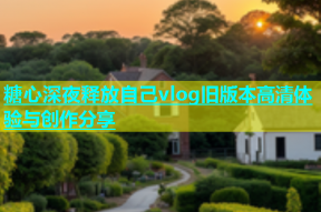 糖心深夜释放自己vlog旧版本高清体验与创作分享