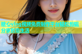 糖心vlog视频免费制作平台轻松剪辑分享创意生活