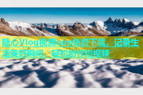糖心Vlog视频app免费下载，记录生活美好瞬间，轻松创作短视频