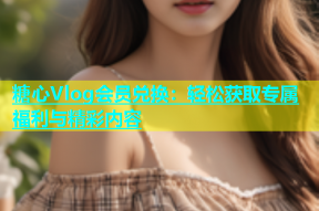 糖心Vlog会员兑换：轻松获取专属福利与精彩内容