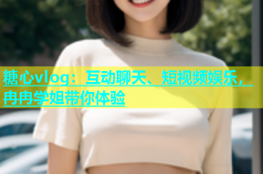 糖心vlog：互动聊天、短视频娱乐，冉冉学姐带你体验