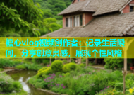 糖心vlog视频创作者：记录生活瞬间，分享创意灵感，展现个性风格
