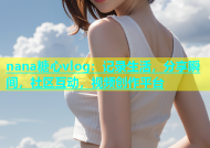 nana糖心vlog：记录生活，分享瞬间，社区互动，视频创作平台