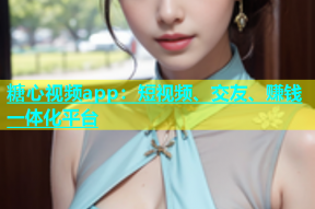 糖心视频app：短视频、交友、赚钱一体化平台