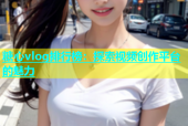 糖心vlog排行榜：探索视频创作平台的魅力