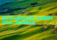 糖心Vlog蓝色公主裙：时尚视频分享平台，轻松记录生活