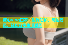 糖心vlog口罩：时尚防护，随拍随录，轻松分享生活瞬间