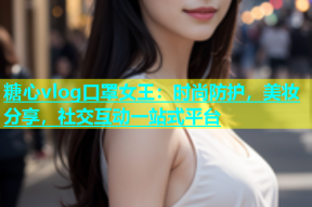 糖心vlog口罩女王：时尚防护，美妆分享，社交互动一站式平台