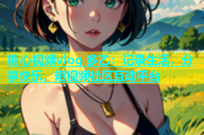 糖心视频vlog 多乙：记录生活，分享快乐，短视频社区互动平台