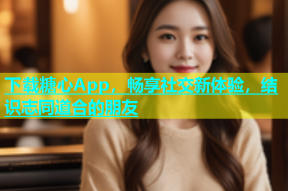 下载糖心App，畅享社交新体验，结识志同道合的朋友