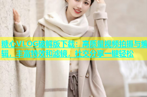 糖心VLOG破解版下载：高质量视频拍摄与编辑，丰富特效和滤镜，社交分享一键轻松