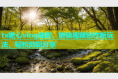 tx糖心vlog破解，解锁视频创作新玩法，轻松剪辑分享