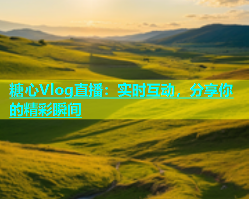 糖心Vlog直播：实时互动，分享你的精彩瞬间  第1张