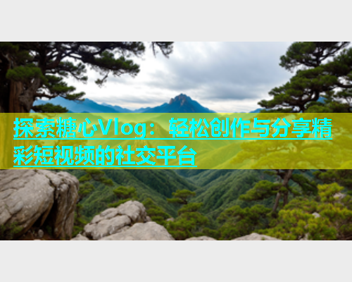 探索糖心Vlog：轻松创作与分享精彩短视频的社交平台  第1张